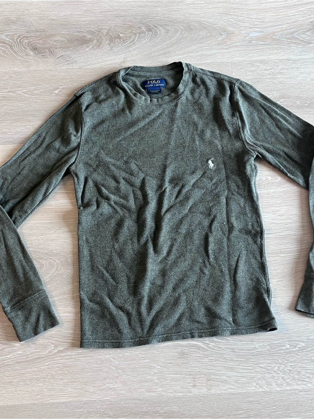Polo Ralph Lauren Waffle Knit Long Sleeve Shirt
